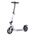 HOMCOM Folding Kick Scooter Hight-Adjustable Urban Scooter w/ Rear Brake, Double Shock Absorption System & 2 Big Wheels, For 14+ Teens Adult, White