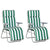 Outsunny Set of 2 Garden Patio Outdoor Sun Recliners Loungers Folding Foldable Multi Position Relaxers Chairs with Cushions Fire Retardant Sponge