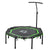 HOMCOM 48" Octagonal Mini Fitness Rebounder Trampoline Indoor Outdoor Foldable Mini Jumper with Adjustable Handle, Green