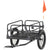 HOMCOM Bicycle Buddy: Steel Trailer with Suspension, 2-Wheel Outdoor Carrier for Effortless Adventures, Onyx Black