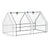 Outsunny Compact Cultivator: Petite Greenhouse with Steel Frame, PE Cover & Zippered Window for Nurturing Plants, Pristine White