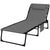 Outsunny Foldable Sun Lounger with 5-level Reclining Back, Outdoor Tanning Chair w/ Padded Seat, Outdoor Sun Lounger with Side Pocket