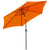 Outsunny 2.7M Patio Tilt Umbrella Sun Parasol Outdoor Garden Sun Shade Aluminium Frame with Crank（Orange）