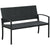 Outsunny Rattan Chair 2-Seater Loveseat-Black