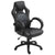 Vinsetto High-Back Swivel Office Chair, Faux Leather Computer Desk Chair with Wheels & Armrests, Black