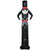 Outsunny Next Day Delivery 10ft Inflatable Halloween Skinny Ghost in a Tall Hat, Blow-Up Outdoor LED Display