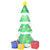 HOMCOM 2.1m Tall Inflatable Christmas Tree with Star and Multicolour Gift Boxes Huge Lighted Outdoor Decoration with 3 Built-in LED Lights Xmas Toy