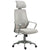 Vinsetto Ergonomic Mesh Office Chair: Adjustable Height, Wheeled Base for Home Workstations, Grey