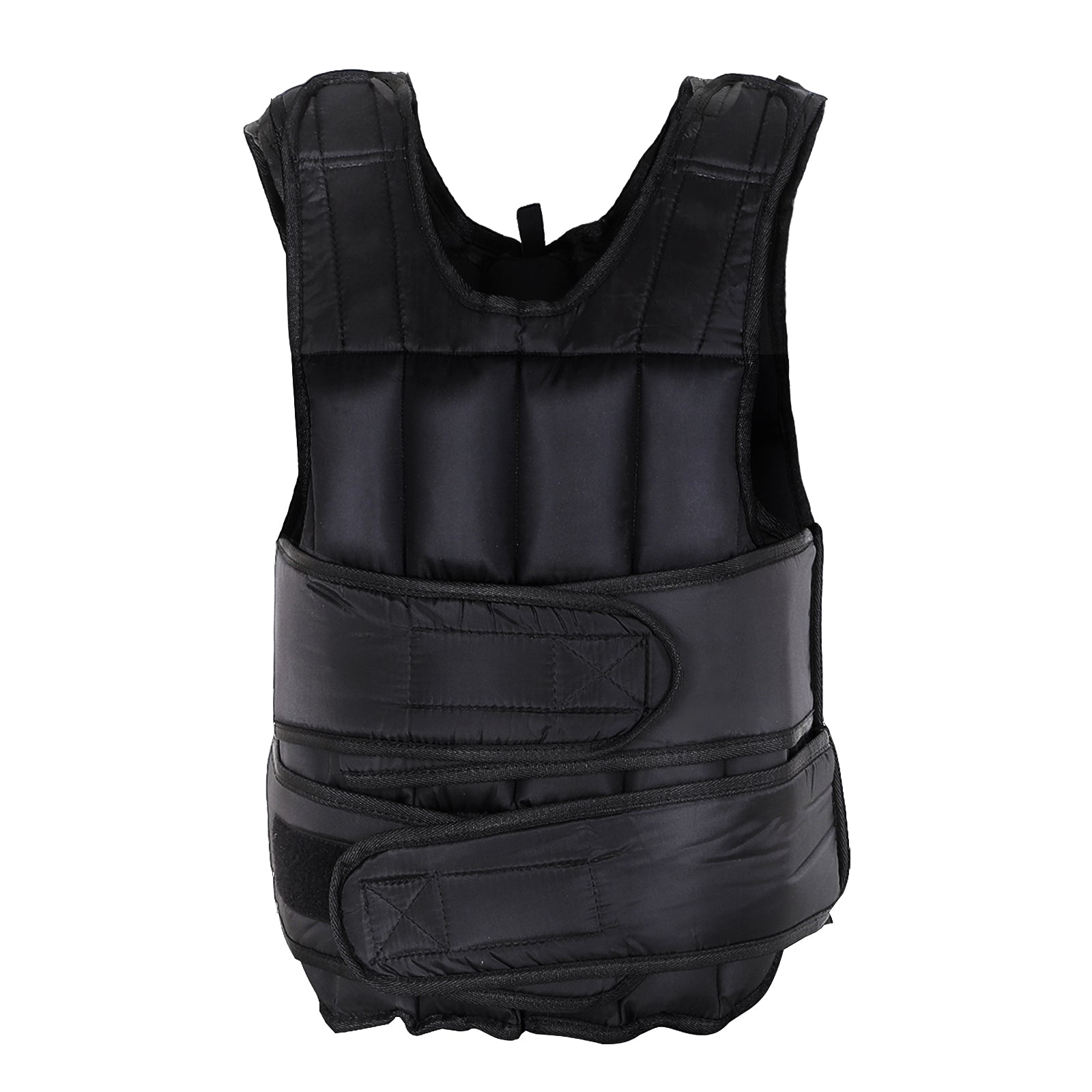 HOMCOM 15kg Adjustable Metal Sand Weight Vest Black