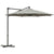 Outsunny Cantilever Banana Parasol: 360° Rotating Patio Shade, 3m, Crank Tilt, Beige Tone