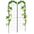 Outsunny Set of 2 Metal Garden Trellises: Climbing Plant Support Frames, Decorative Grid Design