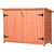 Outsunny Wooden Garden Storage Shed Tool Cabinet Organiser with Shelves Double Door 128L x 50W x 90Hcm