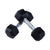 HOMCOM Hex Dumbbells Set Rubber Dumbbells Weight Lifting Equipment Fitness Home Gym