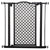 PawHut 74-80 cm Pet Safety Gate Barrier Stair Pressure Fit with Auto Close and Double Locking for Doorways, Hallways, Black