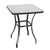 Outsunny Bar Table Bistro Square Glass Dining Kitchen Breakfast Pub Party Metal Garden Café Coffee Garden Table