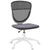 Vinsetto Ergonomic Office Chair, Armless Mesh Back, Height Adjustable, with Swivel Wheels, Grey