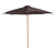 Outsunny Bamboo Wooden Patio Umbrella, 3m Garden Parasol with 8 Ribs, Outdoor Sunshade Canopy, Coffee