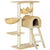 PawHut Cat Tree with Scratching Post, Hammock, Condo, Basket, Ladder Activity Centre for Kittens, 98 cm, Beige