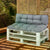 Outsunny Tufted Pallet Cushions: Cosy Indoor/Outdoor Seating, Dark Grey Hue