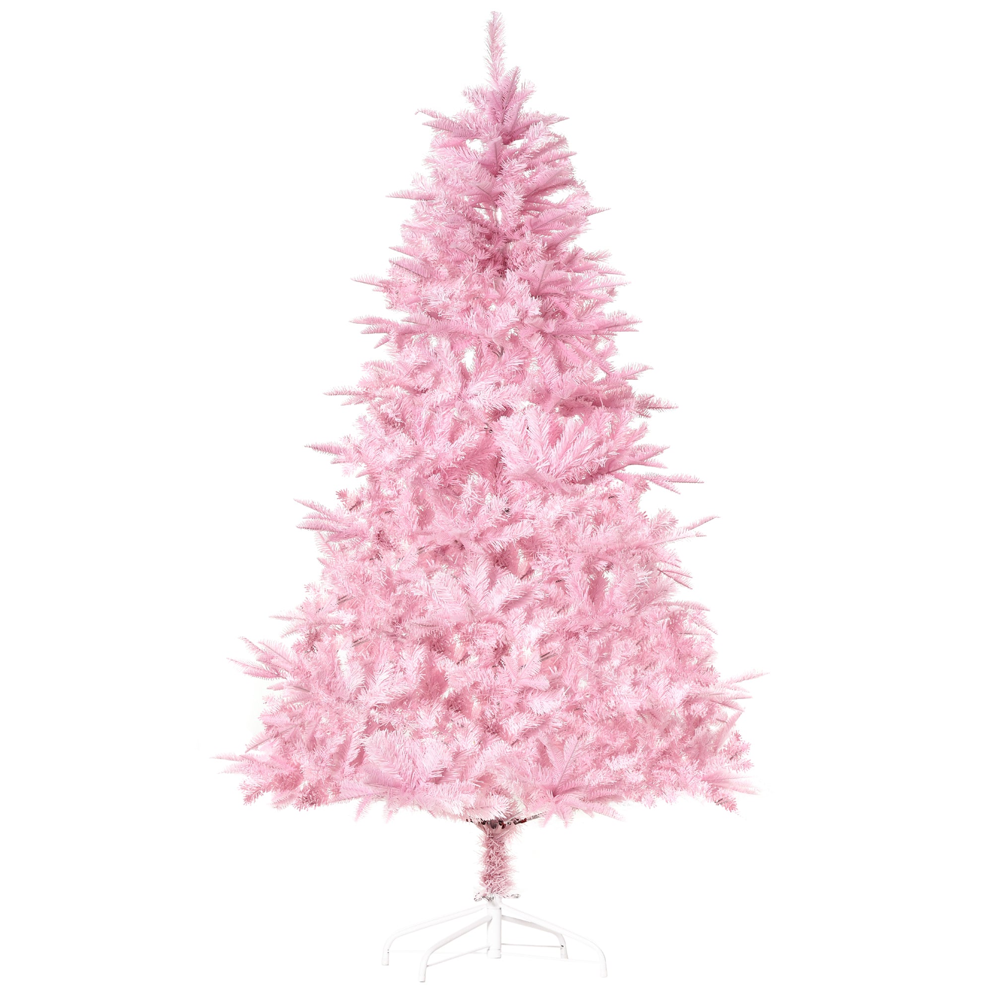 HOMCOM 5FT Pop-up Artificial Christmas Tree Holiday Xmas Holiday Tree Decoration with Automatic Open for Home Party, Pink