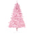 HOMCOM 5FT Pop-up Artificial Christmas Tree Holiday Xmas Holiday Tree Decoration with Automatic Open for Home Party, Pink