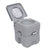 Outsunny Portable Travel Mobile Toilet Outdoor Camping Handle WC Grey