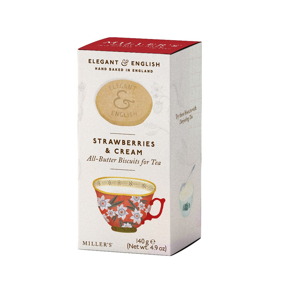 Artisan Biscuits Elegant & English Strawberries & Cream Biscuits (140g)