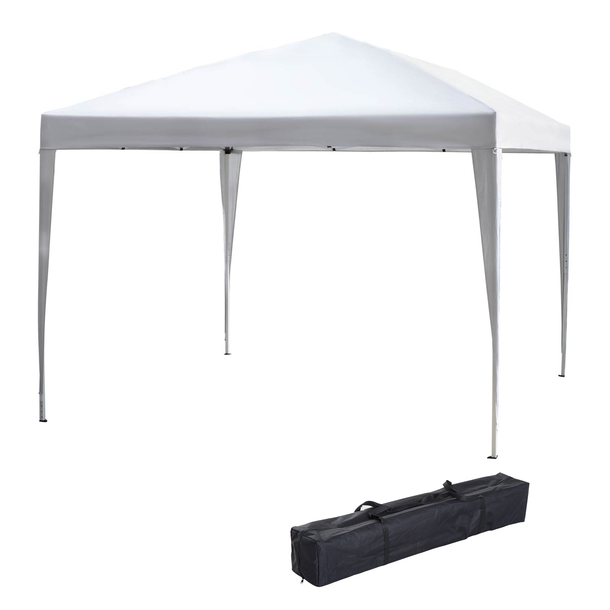 Outsunny 3 x 3 meter Garden Heavy Duty Pop Up Gazebo Marquee Party Tent Folding Wedding Canopy-White