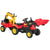 HOMCOM Kids Controllable Excavator Plastic Ride On Pedal Truck Red/Yellow