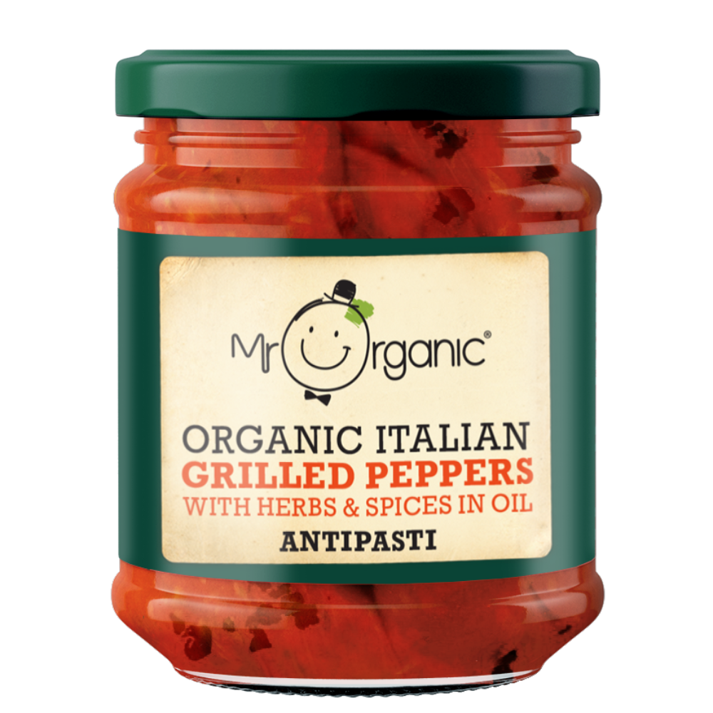 Mr Organic Grilled Peppers Antipasti (190g)