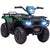 HOMCOM 12V Kids Quad Bike with Forward Reverse Functions, Electric Ride On ATV with Music, LED Headlights, for Ages 3-5 Years - Green