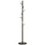 HOMCOM Hallway Hanger: Vintage Freestanding Coat Rack, Bamboo Frame with 6 Hooks, for Entryway, Hallway, Bedroom, Walnut