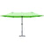 Outsunny Double-Sided Parasol: 4.6m Weather-Resistant Canopy with Cross Base, Green