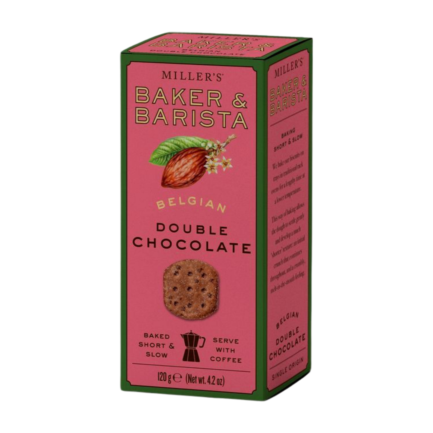 Artisan Biscuits Miller's Baker & Barista Belgian Double Chocolate Biscuits (120g)