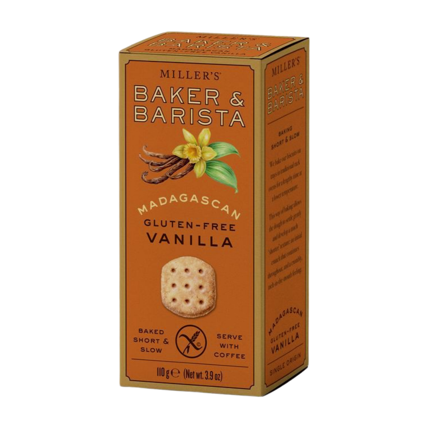 Artisan Biscuits Miller's Baker & Barista Gluten Free Madagascan Vanilla Biscuits (110g)