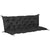 Outsunny Garden Bench Cushion: Cosy Outdoor Seating Pad with Back Support and Ties, Black, 98 x 150 cm