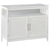 HOMCOM Kitchen Console Table/Buffet Sideboard/Wooden Storage Table with 2-Level Cabinet and Open Shelf, White