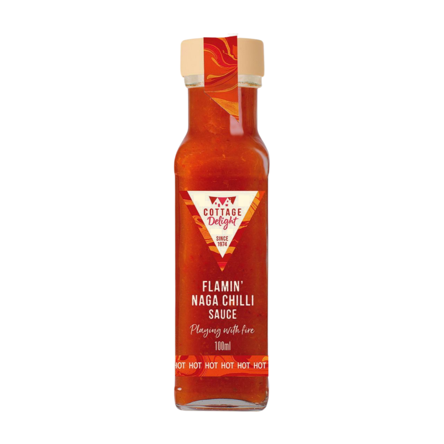 Cottage Delight Flamin' Naga Chilli Sauce (100ml)