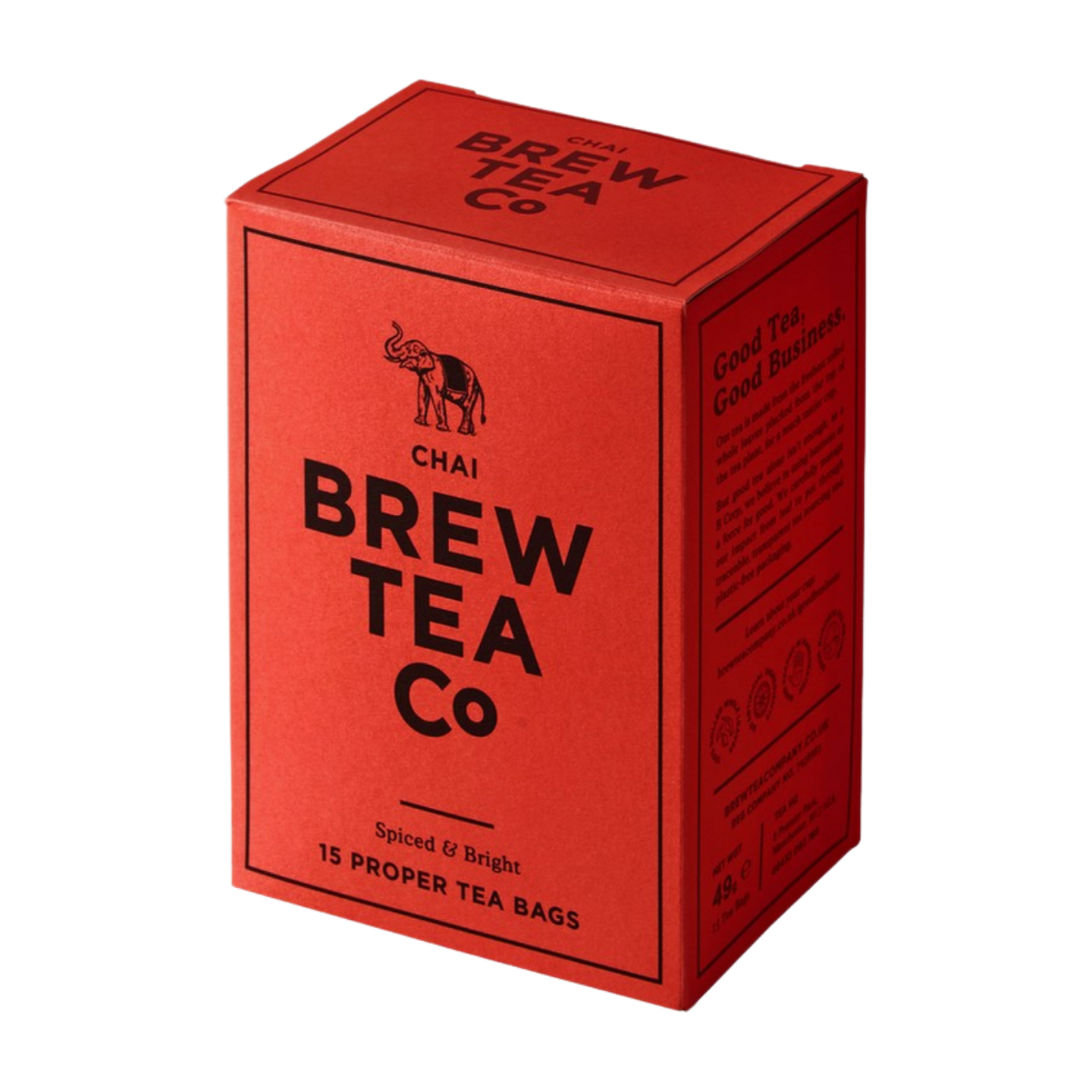 Brew Tea Co Chai Tea Bags (15 Tea Bags)