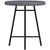 Outsunny PE Rattan Side Table Grey