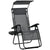 Outsunny Zero Gravity Garden Deck Folding Chair Patio Sun Lounger Reclining Seat with Cup Holder & Canopy Shade - Grey