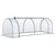 Outsunny Transparent Tunnel Greenhouse: Outdoor Grow House with Steel Frame & PVC Cover, 250x100x80cm