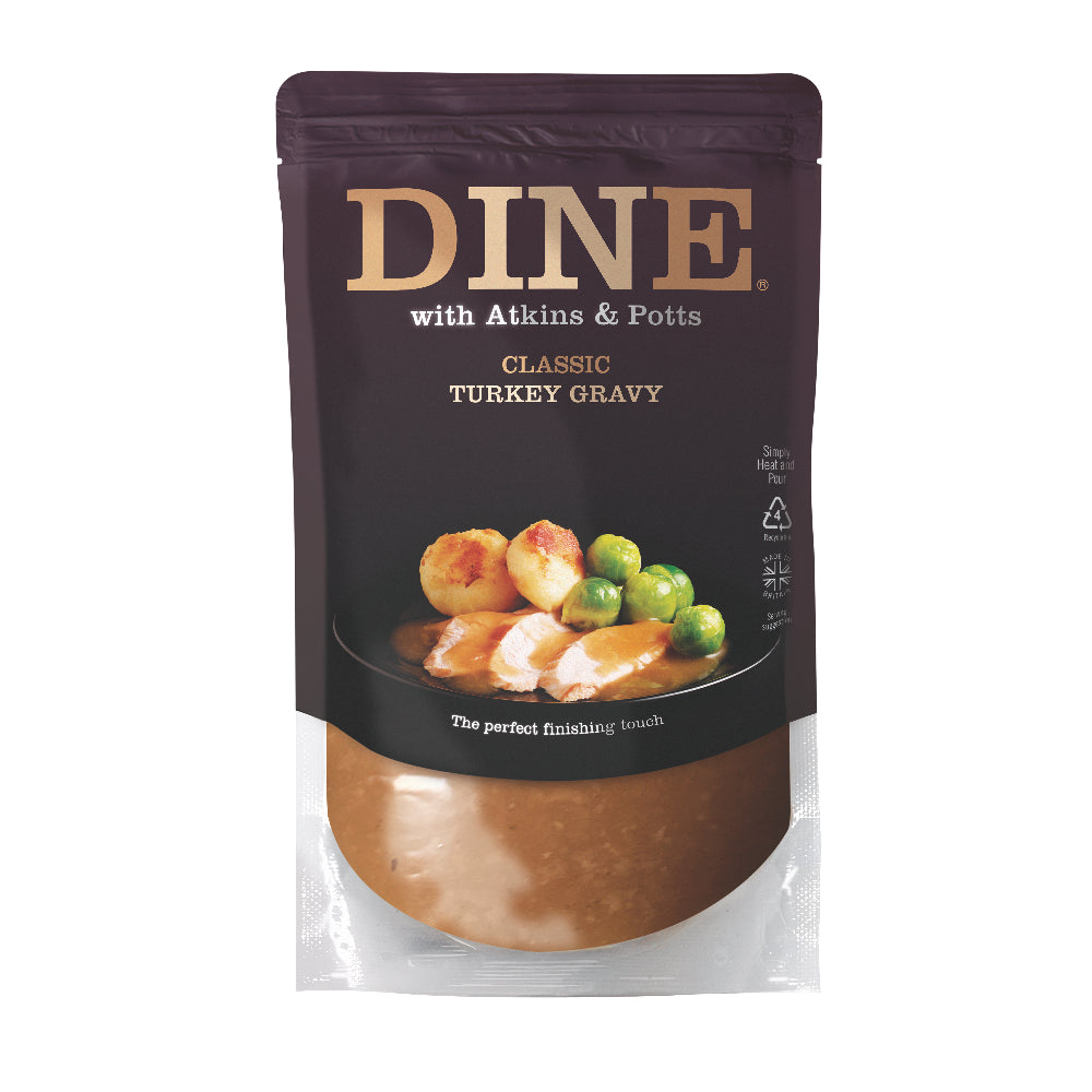 DINE with Atkins & Potts Turkey Gravy (350g)