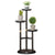 Outsunny 3-Tier Plant Stand, Plant Shelf Rack,  Bamboo Display Stand, 46x46x86cm, Dark Walnut