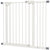 PawHut Flexible Pet Gate: Adjustable Metal Barrier for Dogs, 74-94cm Width, Secure Fit, White