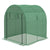 Outsunny Polytunnel Greenhouse Walk-in Grow House with UV-resistant PE Cover, Doors and Mesh Windows, 1.8 x 1.8 x 2m, Green