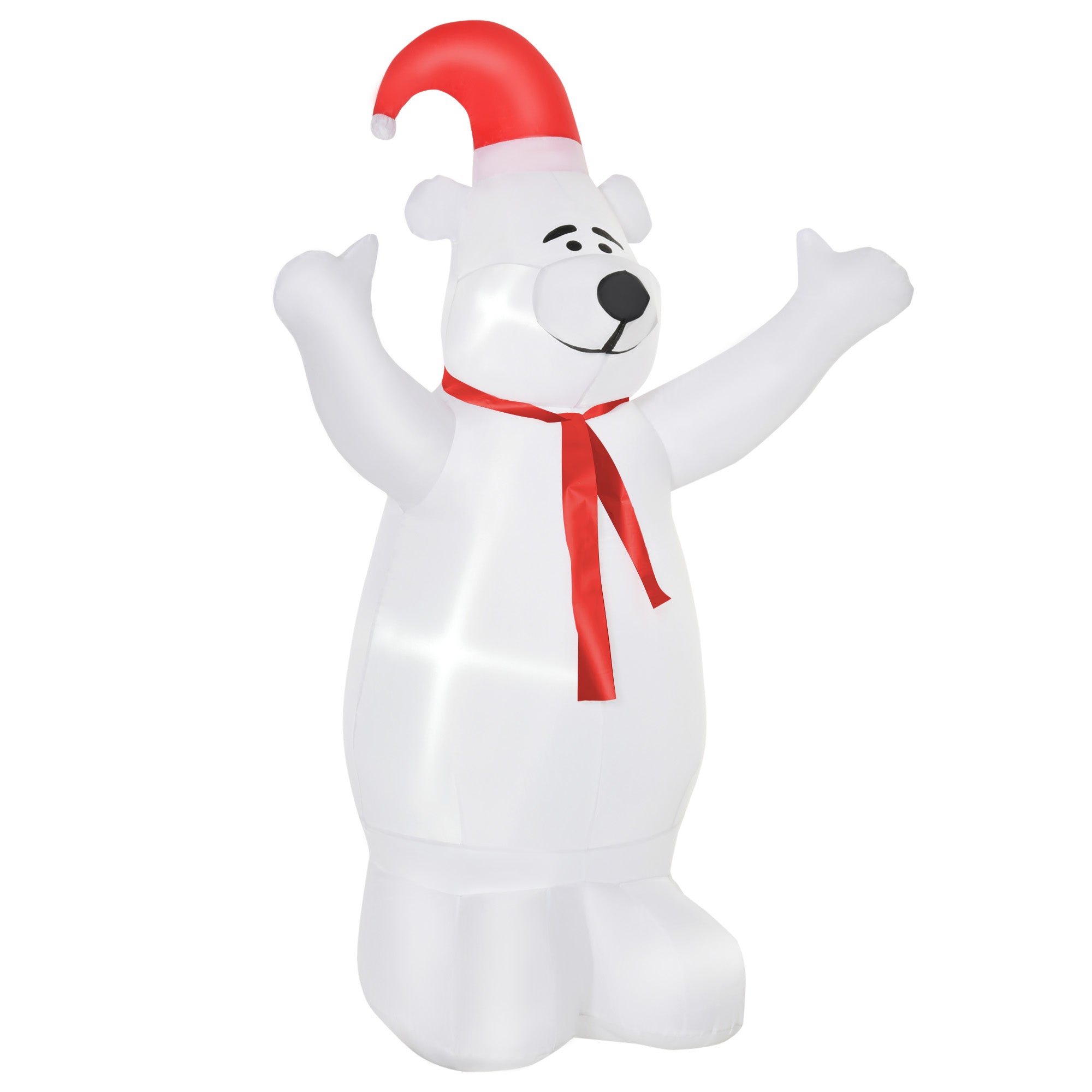 HOMCOM 6ft Inflatable Bear Decoration W/LED Lights