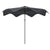 Outsunny Solar Patio Umbrella with LED and Tilt, Outdoor Market Table Umbrella Parasol with Crank, 3 x 3 (m), Dark Grey