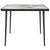 Outsunny Square Outdoor Dining Table, Grey, 4-Seater Garden Table with Marble Effect Tempered Glass Top and Steel Frame