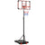 SPORTNOW Height Adjustable Basketball Hoop and Stand for Kids with Sturdy Backboard and Weighted Base, Portable on Wheels, 1.8-2m